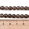 Natural Smoky Quartz Round Beads Strands X-G-E329-6mm-38B-3