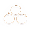 304 Stainless Steel Hoop Earrings Findings LS-STAS-I120-60B-G-1