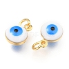 Brass Enamel Beads X-KK-B024-02G-I-2