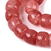 Ombre Effect Dyed Glass Beads Strands X-GLAA-Q106-05B-A08-3