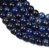 16 inch Grade A Round Dyed Natural Lapis Lazuli Beads Strand GSR6mmC123-7