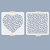 2Pcs 2 Styles PET Hollow Out Drawing Painting Stencils DIY-WH0411-050-2