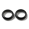 Natural Obsidian Plain Band Ring for Women RJEW-P044-01B-10-2
