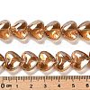 Electroplate Glass Beads Strands X-EGLA-B008-01A-PL03-4