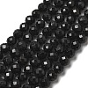 Natural Black Tourmaline Beads Strands G-G927-46-3
