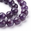 Natural Amethyst Beads Strands X-G-G099-12mm-1-3