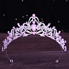 Alloy Rhinestone Crown Hair Bands for Woman Girls PW-WGB2F57-17-1