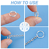 180Pcs 12 Styles Brass Split Rings FIND-PH0020-26-4