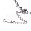 304 Stainless Steel Two Tiered Necklaces NJEW-O118-14-4