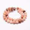 Natural Pink Aventurine Bead Strands X-G-P257-05-10mm-2