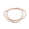 Electroplate Glass Beads Strands GLAA-F079-FR11-2