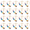 HOBBIESAY 20Pcs Chakra Gemstone Chip Copper Wire Wrapped Pendants G-HY0001-44-1