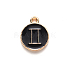 Alloy Enamel Pendants X-ENAM-S124-01B-08I-2