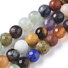 Natural Mixed Gemstone Beads Strands G-F668-28-8mm-1