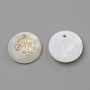 Freshwater Shell Pendants SHEL-Q010-012G-2