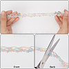5 Yards Flower Polyester Lace Ribbon OCOR-GF0004-95B-5