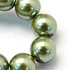 Baking Paint Pearlized Glass Pearl Round Bead Strands HY-Q003-4mm-49-3
