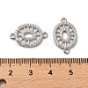 925 Sterling Silver Connector Charms STER-H110-11P-3