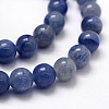 Dyed & Heated Natural Blue Aventurine Beads Strands X-G-F380-10mm-3