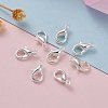 Silver Color Plated Zinc Alloy Lobster Claw Clasps X-E103-S-7