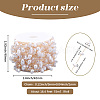 5M ABS Imitation Pearl Beaded Chains CHC-SC0001-14KCG-2