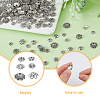 DICOSMETIC 240pcs 6 styles Tibetan Style Zinc Alloy Flower Bead Caps FIND-DC0003-92-4