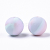 Tri-color Food Grade Eco-Friendly Silicone Beads X-SIL-T056-02b-02-1