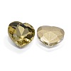 Faceted Heart Glass Pointed Back Rhinestone Cabochons RGLA-A020-12x12mm-S20-2