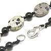 Natural Dalmatian Jasper Beaded Necklaces NJEW-S401-26-2