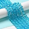 Transparent Glass Beads EGLA-A035-T10mm-D08-2