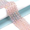 Electroplate Glass Beads Strands X1-EGLA-A034-T6mm-L18-4
