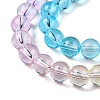 Baking Paint Transparent Glass Beads DGLA-M001-8mm-03-3