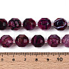 Natural Agate(Dyed & Heated) Beads Strands G-T139-92B-5