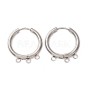 304 Stainless Steel Huggie Hoop Earring Findings STAS-D183-03C-P-1