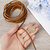 Flat Cowhide Leather Jewelry Cord LC-GF0001-10B-02-3