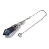 Natural Fluorite Pointed Dowsing Pendulum Big Pendants G-H285-06P-A30-4