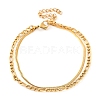 304 Stainless Steel Multi-Strand Chain Bracelets LS-BJEW-G711-03B-G-1