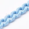 Opaque Acrylic Curb Chain Phone Case Chain HJEW-JM00512-05-3