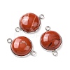 Natural & Synthetic Mixed Gemstone Connector Charms G-D059-01B-2