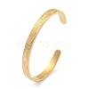 Titanium Steel Open Cuff Bangles for Women BJEW-G708-01B-G-1