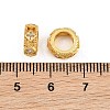 Brass Micro Pave Clear Cubic Zirconia European Beads CU-CBA6A75-14G-3