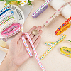 20 Yards 10 Colors Ethnic Style Embroidery Polyester Ribbons SRIB-FG0001-09-3