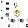 Brass Micro Pave Cubic Zirconia Pendants KK-Z093-15G-3