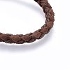 Braided Leather Cord Bracelets BJEW-F347-10-3