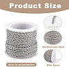 304 Stainless Steel Twist Rope Chains CHS-YS0001-08-5
