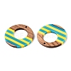 Epoxy Resin & Walnut Wood Pendants RESI-N039-121U-2