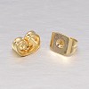 Real 18K Gold Plated Brass Ear Nuts KK-L147-214-NR-2
