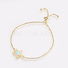 Adjustable Brass Bolo Bracelets BJEW-L618-02G-2