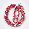 Electroplate Glass Beads Strands EGLA-S179-02A-H01-2