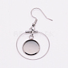 Stainless Steel Dangle Earrings STAS-WH0015-38P-1